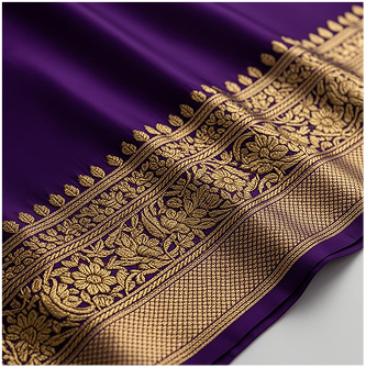 Purple Saree